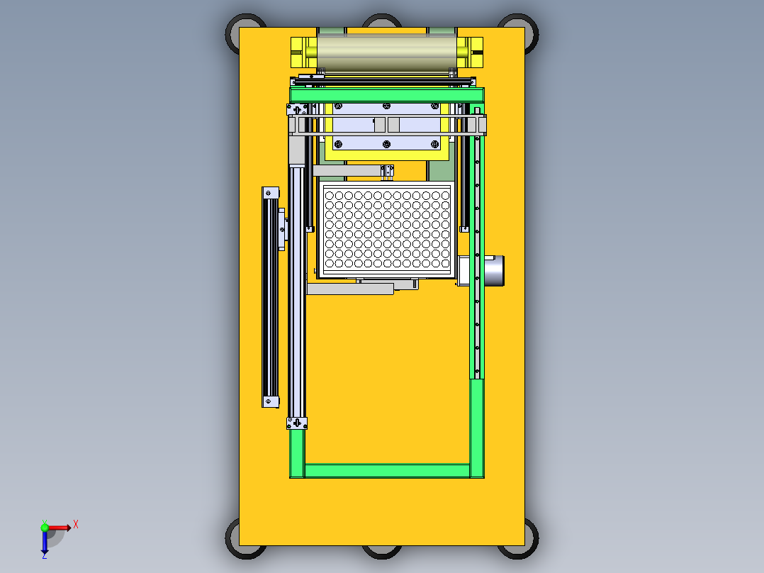 包装盒自动盖膜机sw18可编辑俯视图
