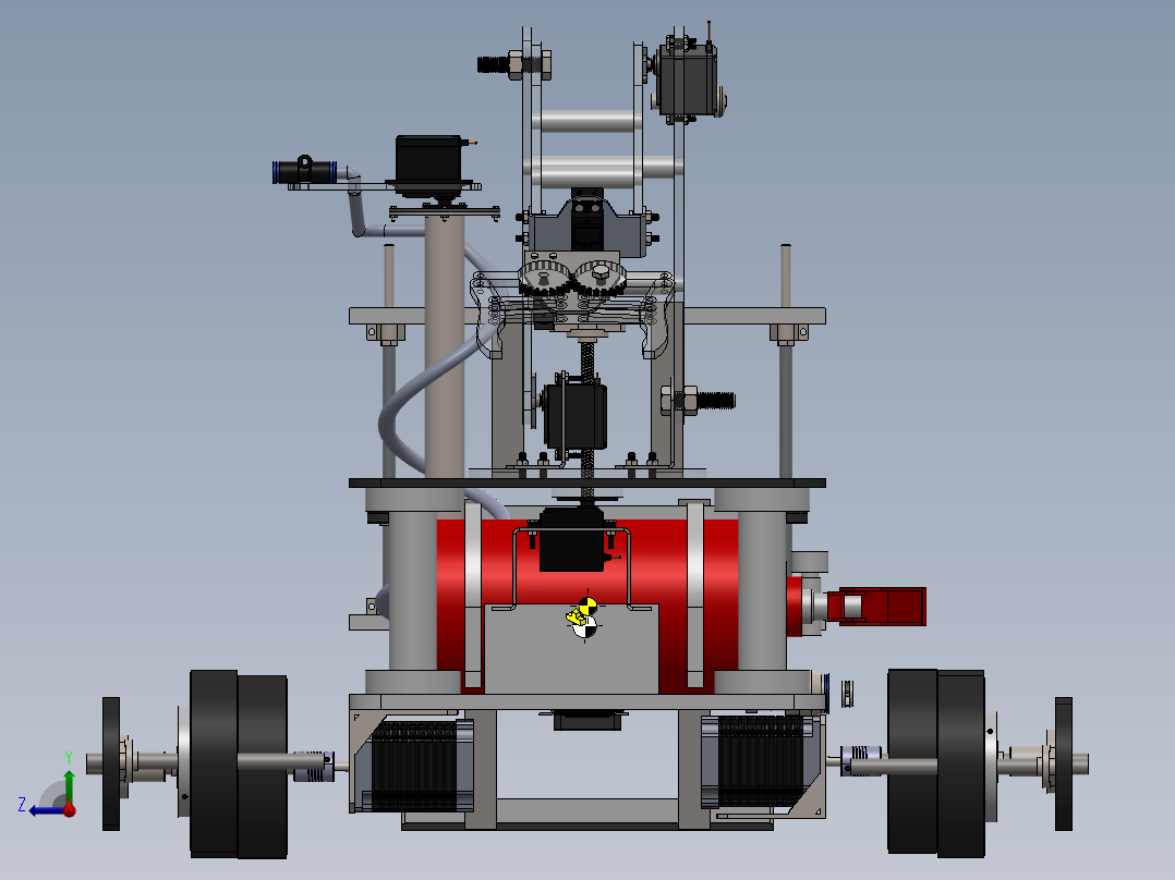 多用途手动操作救援小车sw21可编辑右视图
