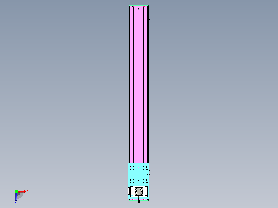 东锦齿条传动DH210G-L167-S1650-BU-减速机+P750W.STEP俯视图