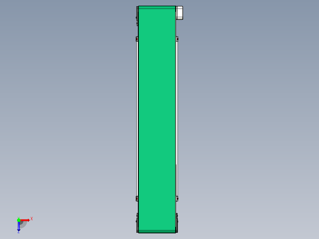 LE-XC4040-右边驱动带支座轻载皮带线-负载40kg俯视图