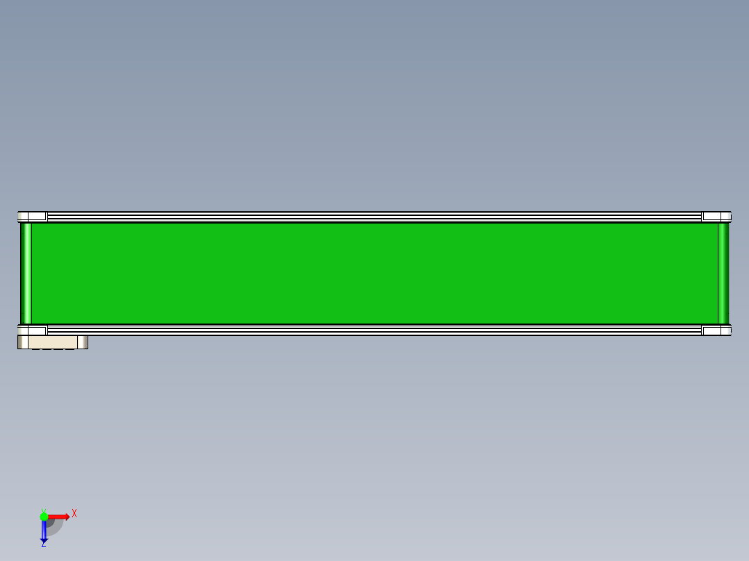 LE-XC3060-左边驱动经济型皮带线俯视图