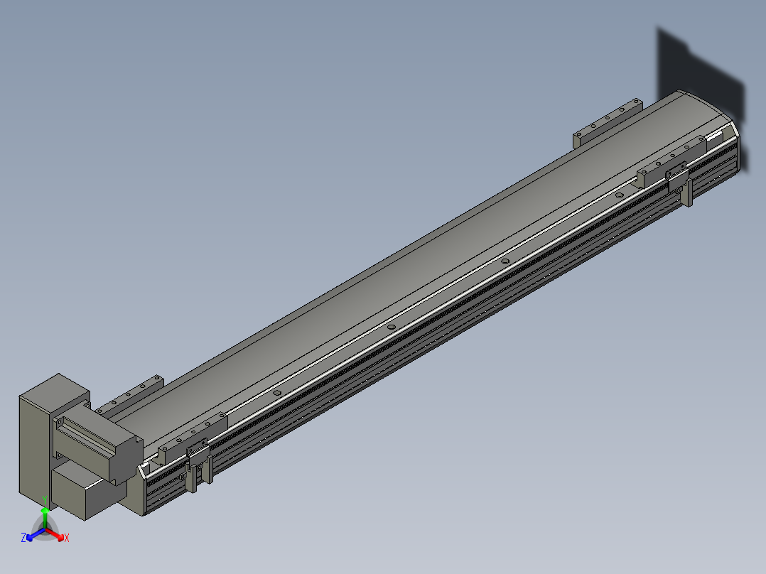 直线模组WG-LHB12-S800-LU设计图纸正等轴测图