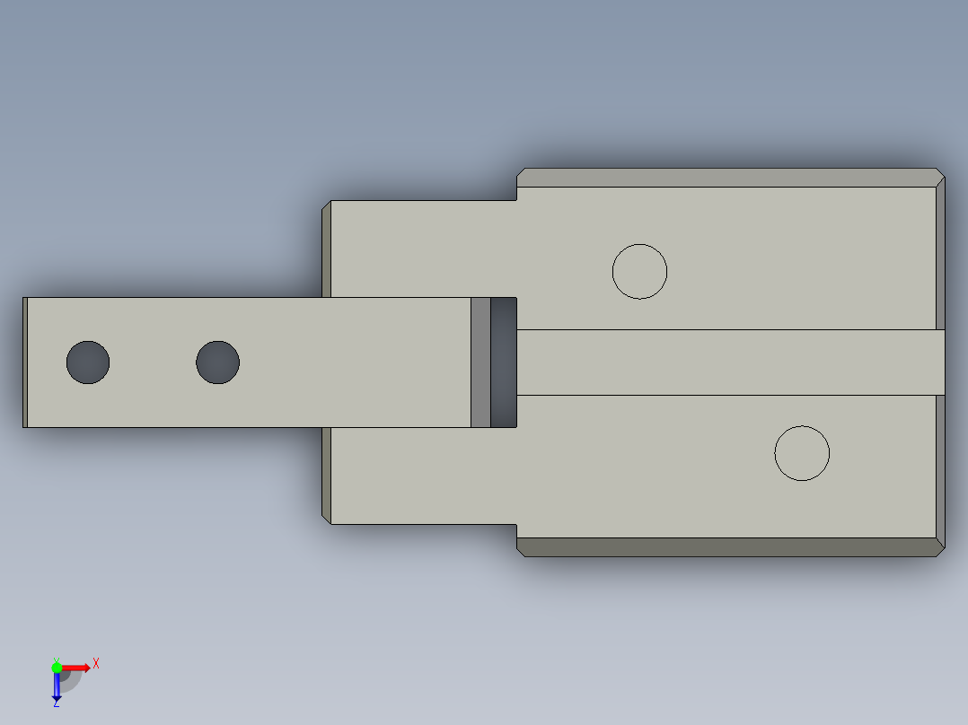 普通气爪PH09-20俯视图