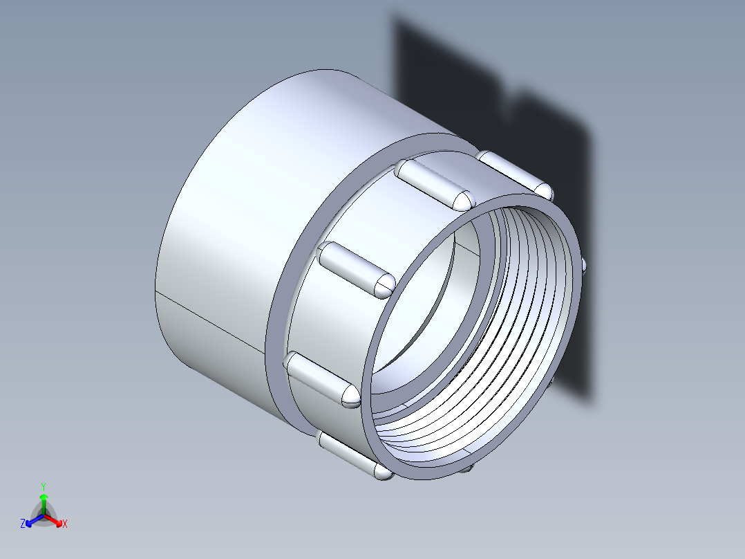 船舶管路系统S29_SeaDrainPLUS_SwivelSinkAdapter_37E176501_1-1-2in Sea Drain Plus - SwivelSinkAdapter-SpgxFPT正等轴测图