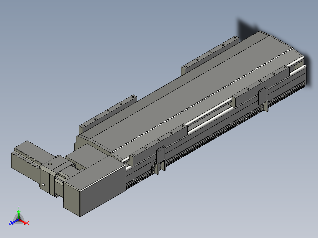 直线模组LHB21-L40-S400-BR设计图纸