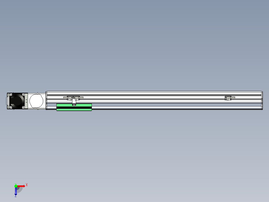 同步带滑台-半封闭B13H-L45-S600-L-P40-D3俯视图