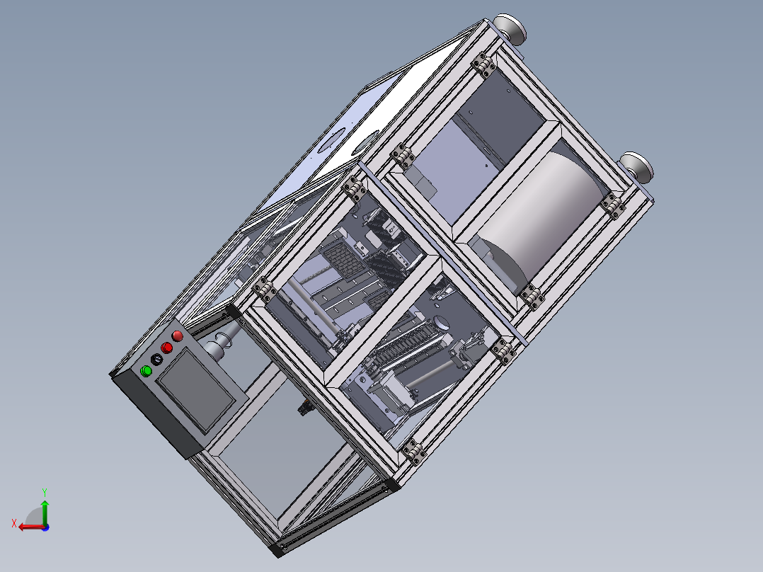 小分选机后视图
