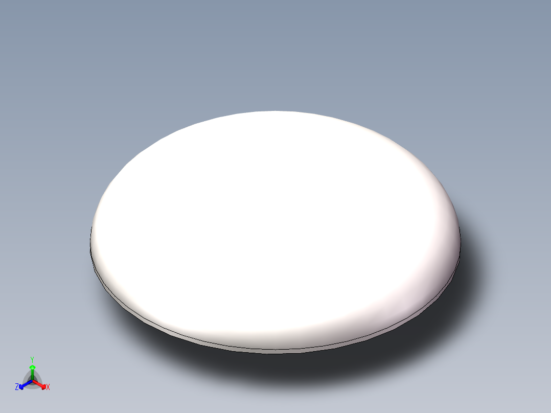 EHA椭圆形封头DN2600正等轴测图