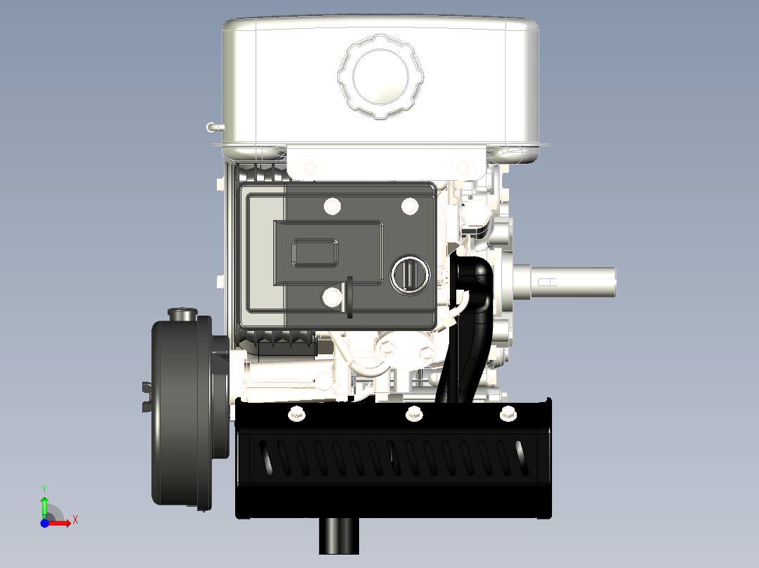柴油机模型图前视图