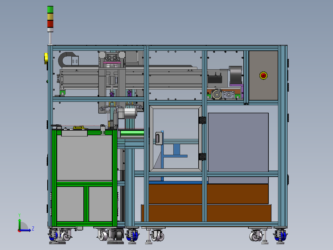 电话自动组装产线左视图