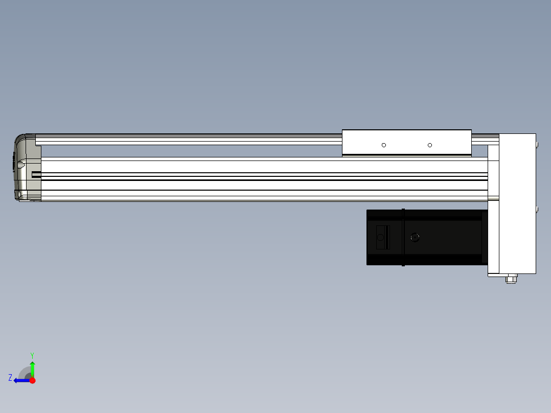 Toyo东佑达直线模组-ETH14-300-BM-200W+煞車右视图