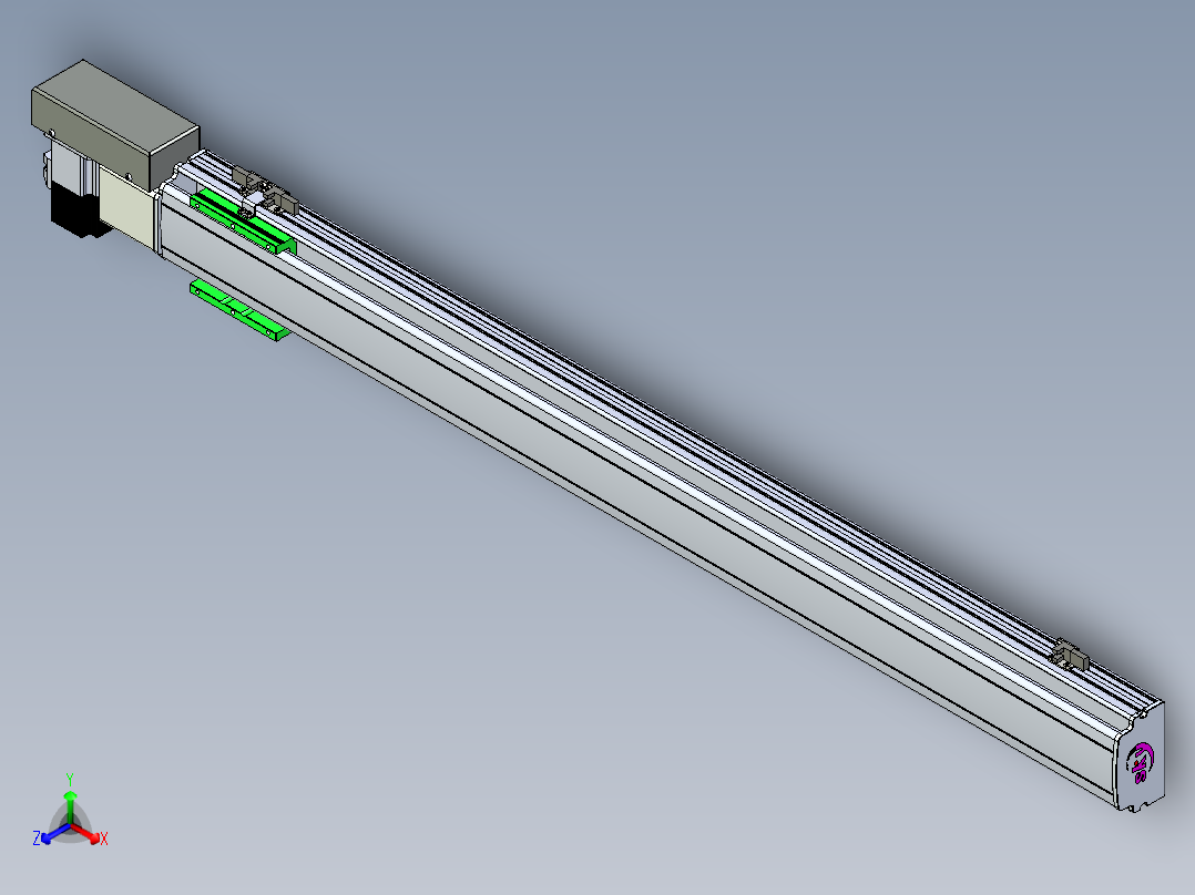 同步带滑台-半封闭B10H-L45-S1000-R-P40-D3