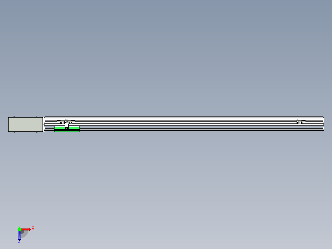 同步带滑台-半封闭B10H-L45-S1000-R-P40-D3俯视图