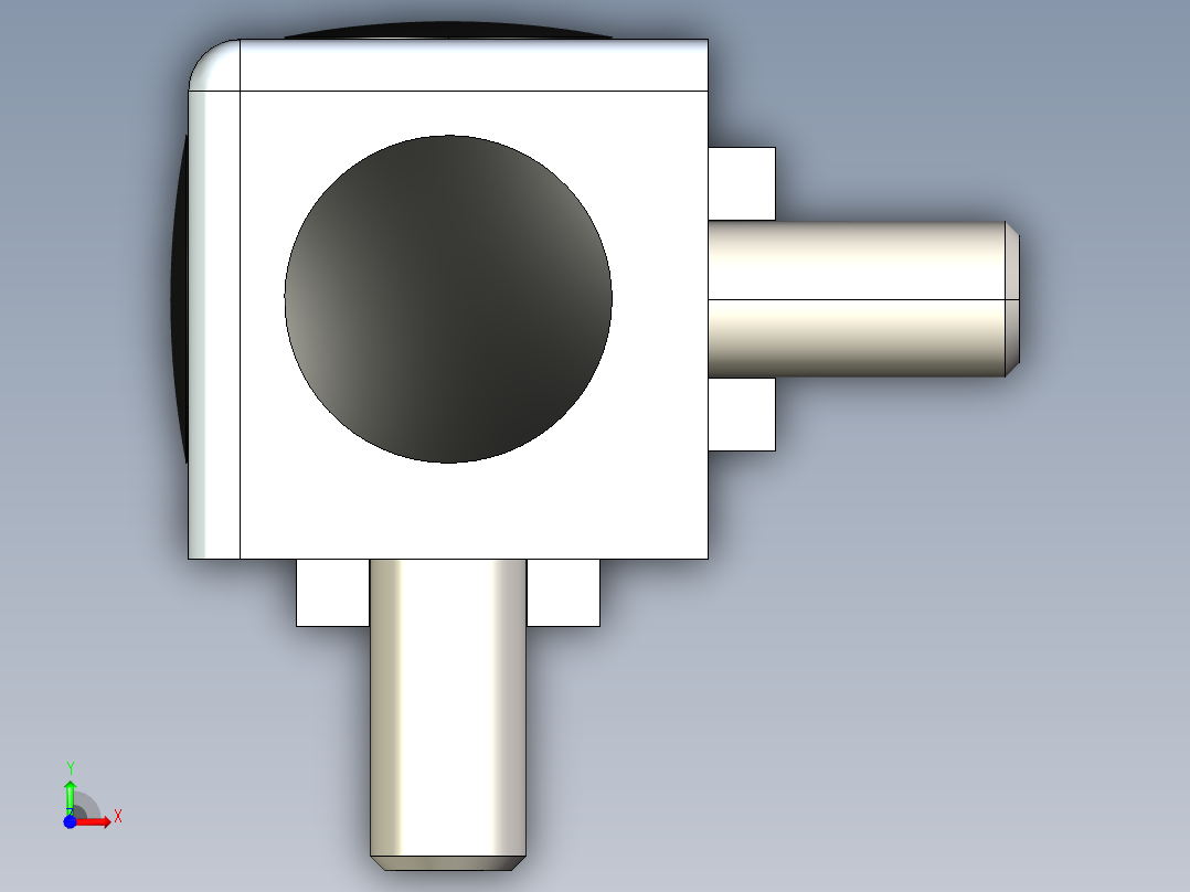 型材-BR 3D 20X20 CUBIC CONNECTOR 3842549680前视图