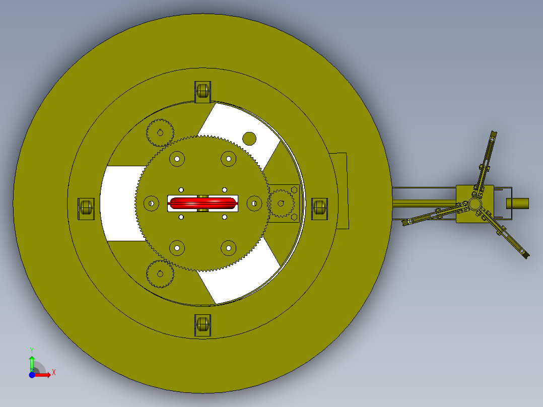 送餐机器人含三维二维说明书前视图