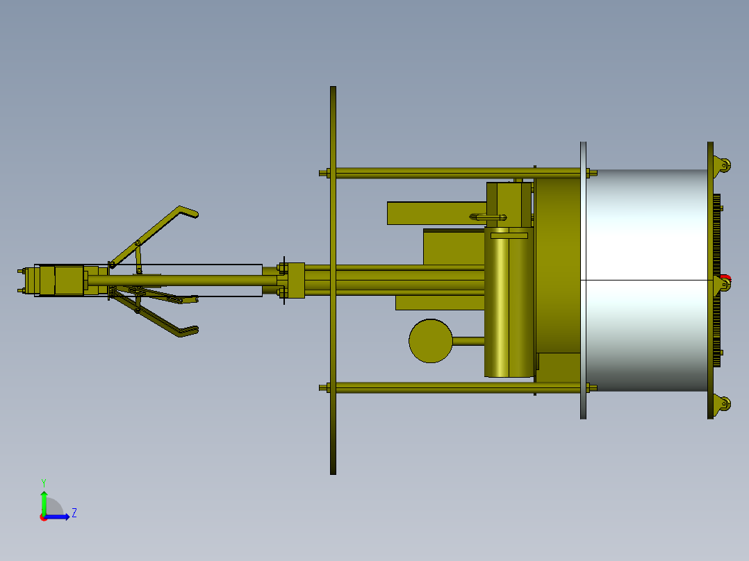 送餐机器人含三维二维说明书左视图