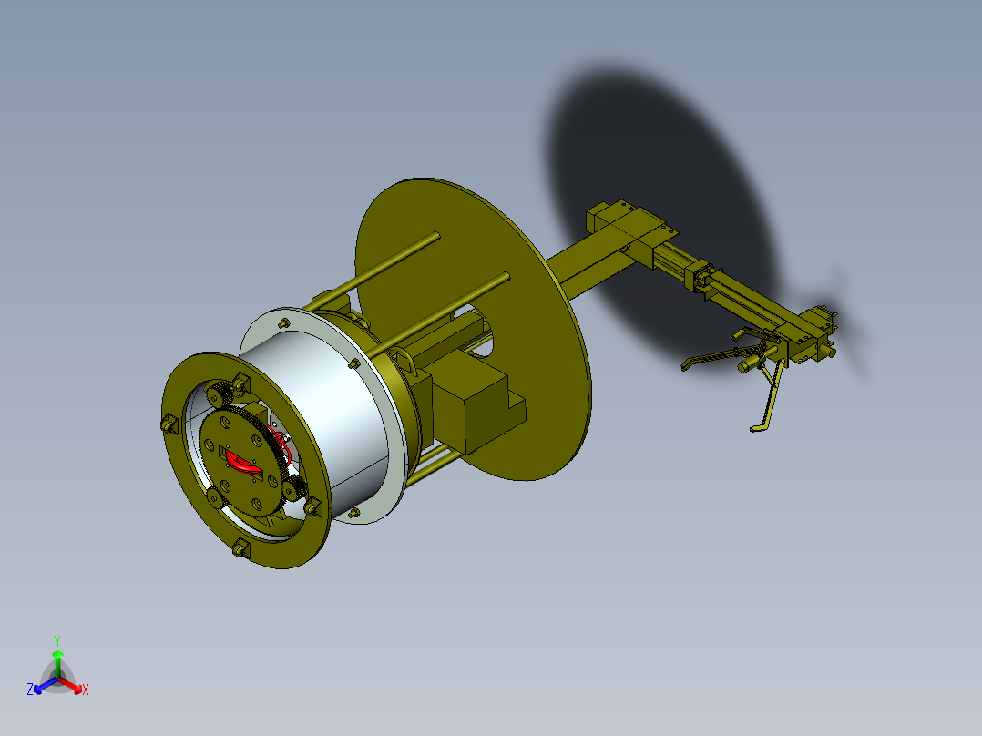 送餐机器人含三维二维说明书正等轴测图