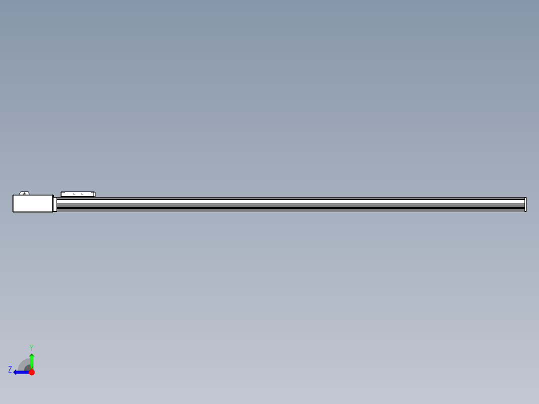 同步带全封闭直线模组TPA-HCB-105D-90-L1550-MR-Y-P20-N3右视图