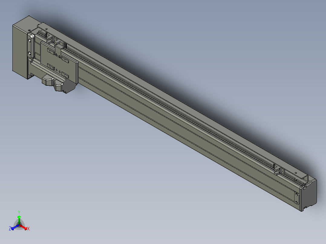 VF丝杆传动-一般环境VT5-S560-BL正等轴测图