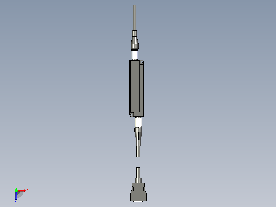 基恩士CA-CNX10U_kc图纸模型俯视图