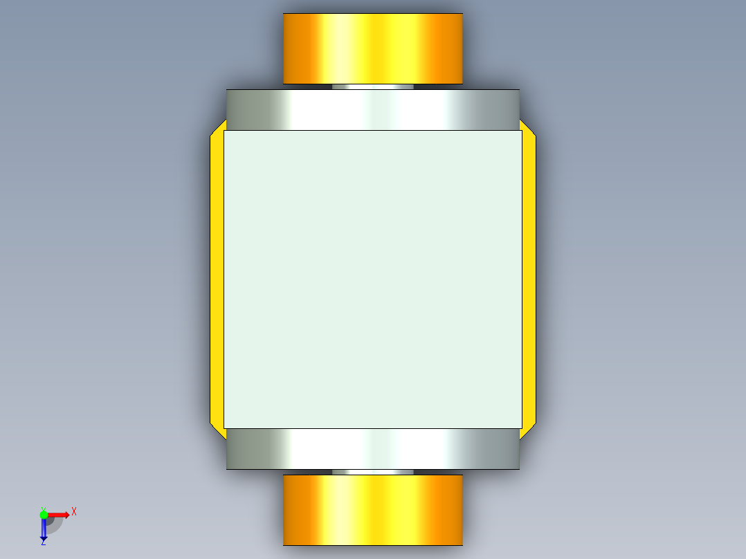 换向器22PW110双边锁紧 PLX90-L1 24-110-145-M8.stp俯视图