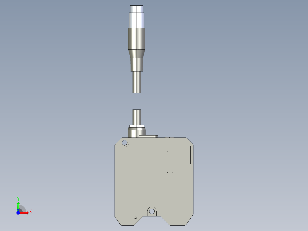 基恩士LK-H008(W)_kc图纸模型前视图