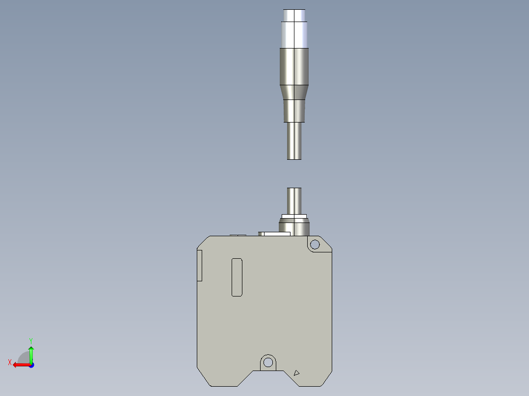 基恩士LK-H008(W)_kc图纸模型后视图