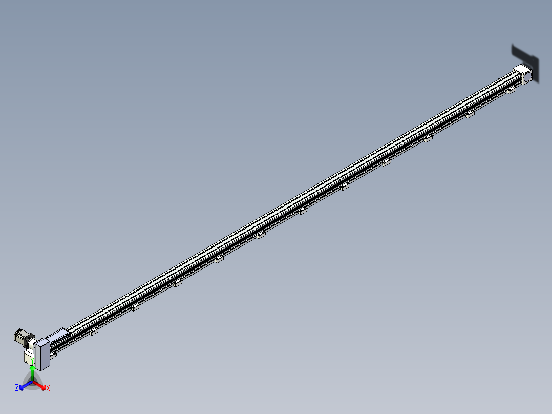 同步带滑台-欧规B8-L88-S4300-L-ZP75-D3-N10正等轴测图