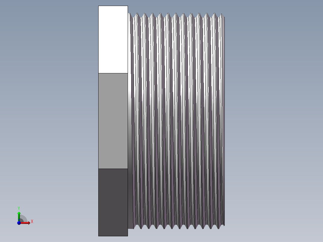 转接头-内外丝异径 DN50-DN20前视图