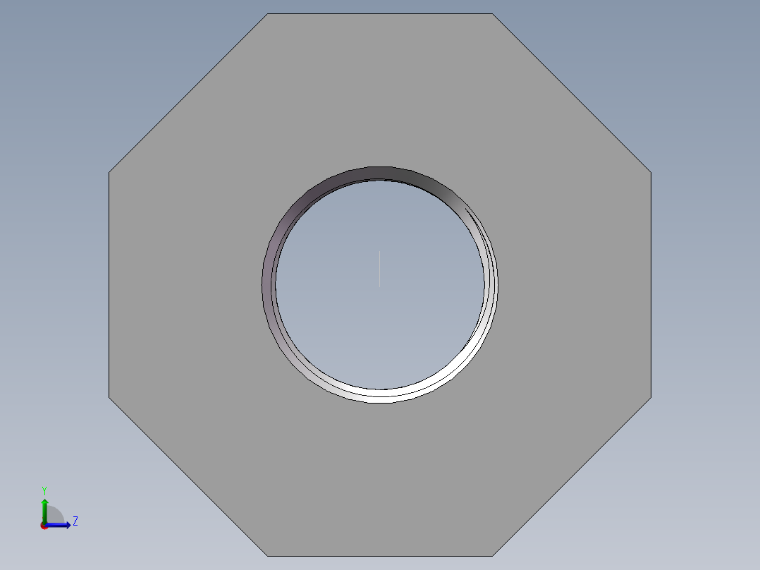转接头-内外丝异径 DN50-DN20左视图