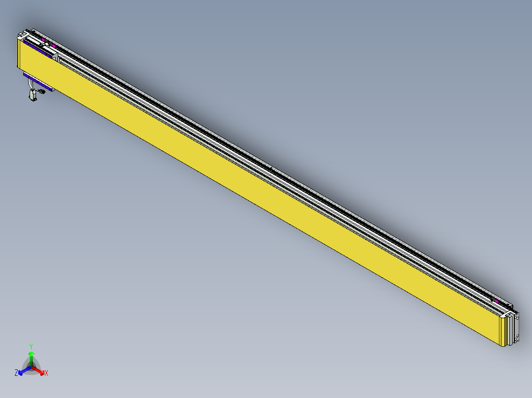 威洛博VL系列直线电机模组-VL14S2-S2500正等轴测图