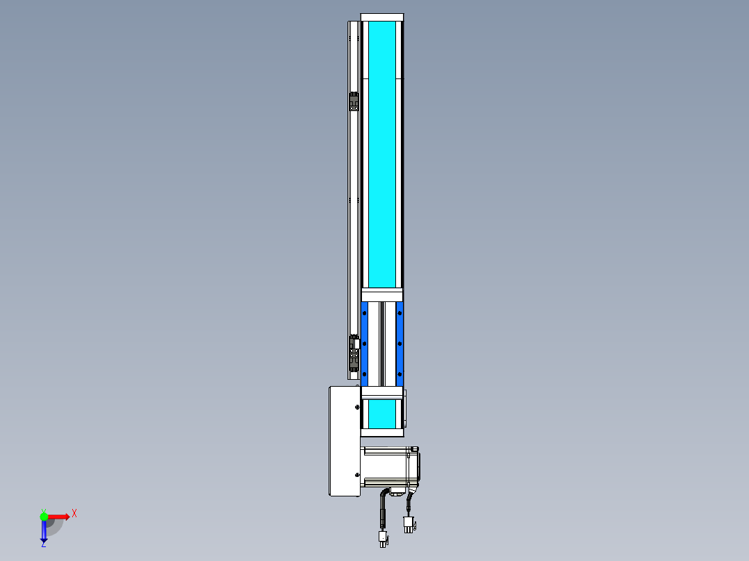威洛博LB.GB同步带传动--欧规系列LB6A-L65-S350-BR俯视图