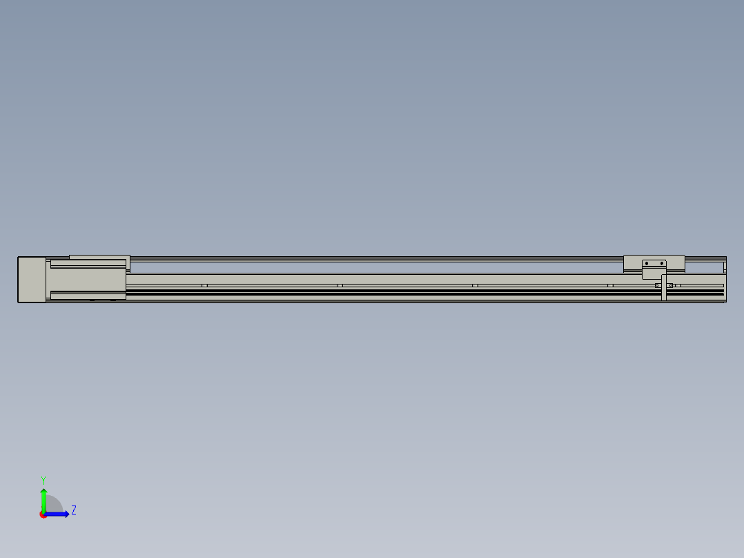 直线模组LHAT10-CA-S800-L-C3设计图纸左视图