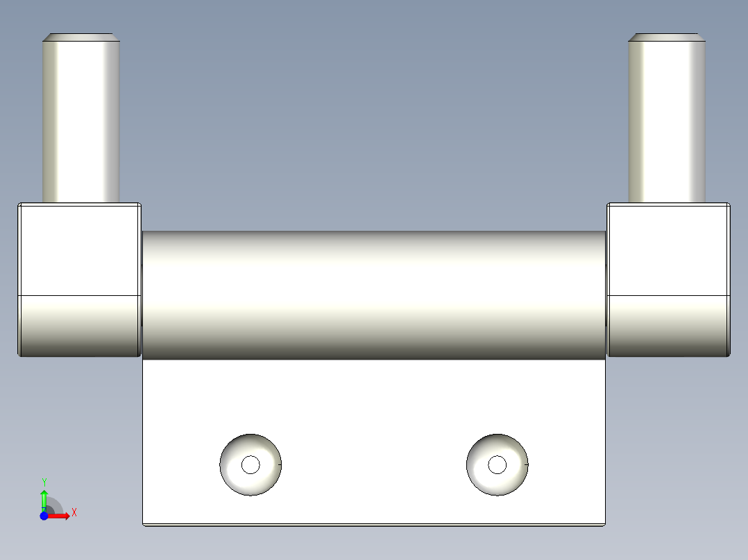 鋼製鉸鏈(焊接型)WSH-3D多系列多零件图纸模型前视图