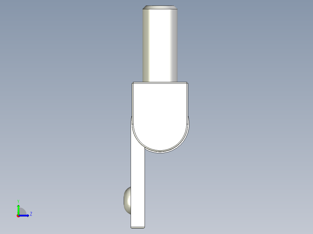鋼製鉸鏈(焊接型)WSH-3D多系列多零件图纸模型左视图