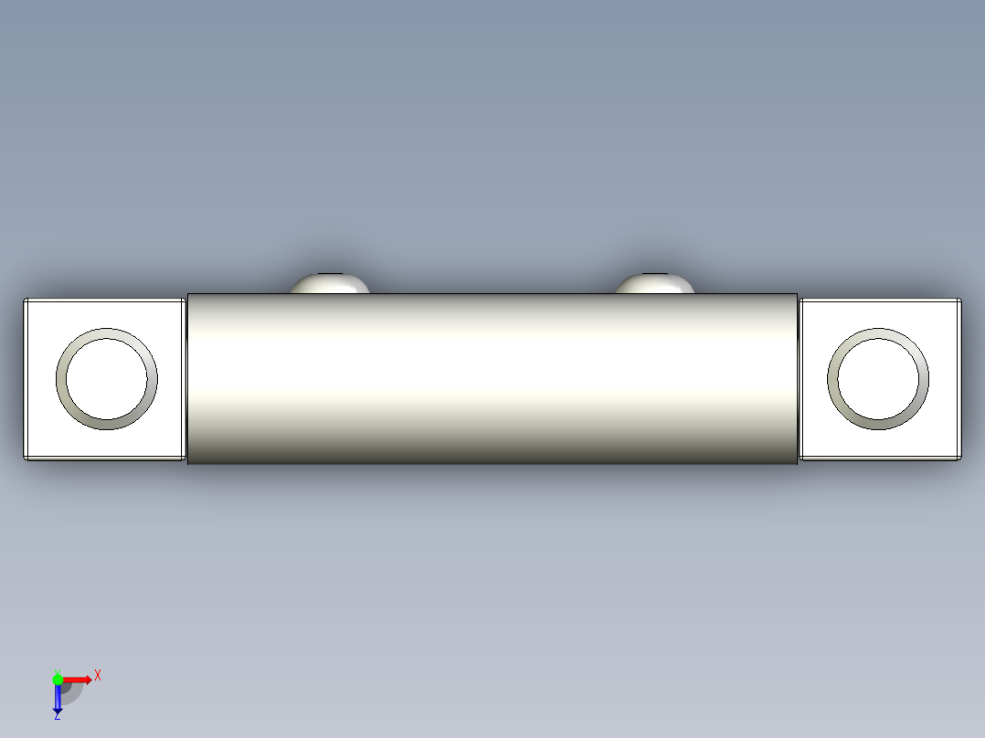 鋼製鉸鏈(焊接型)WSH-3D多系列多零件图纸模型俯视图