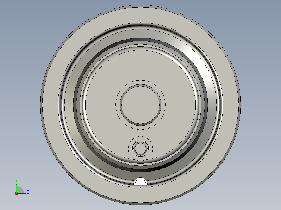 工程塑膠手輪(安裝水平指示器用)VDC+I-3D多系列多零件图纸模型左视图