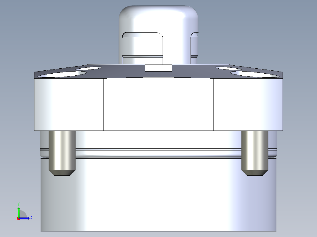 KOSMEKSFK3180-GN多系列多零件图纸模型左视图