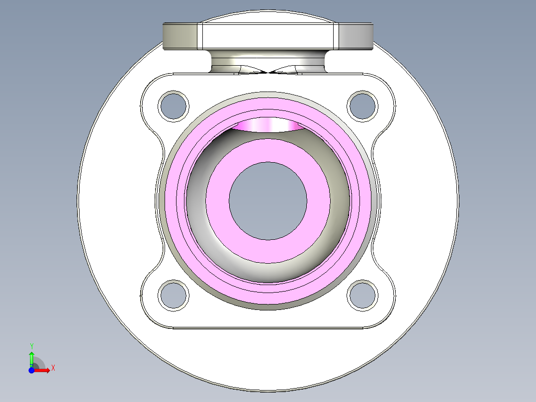 管道手动球阀-水管开关阀-手动阀门User Library-MD52C150DN20-2_MD52C150DN20.BP前视图