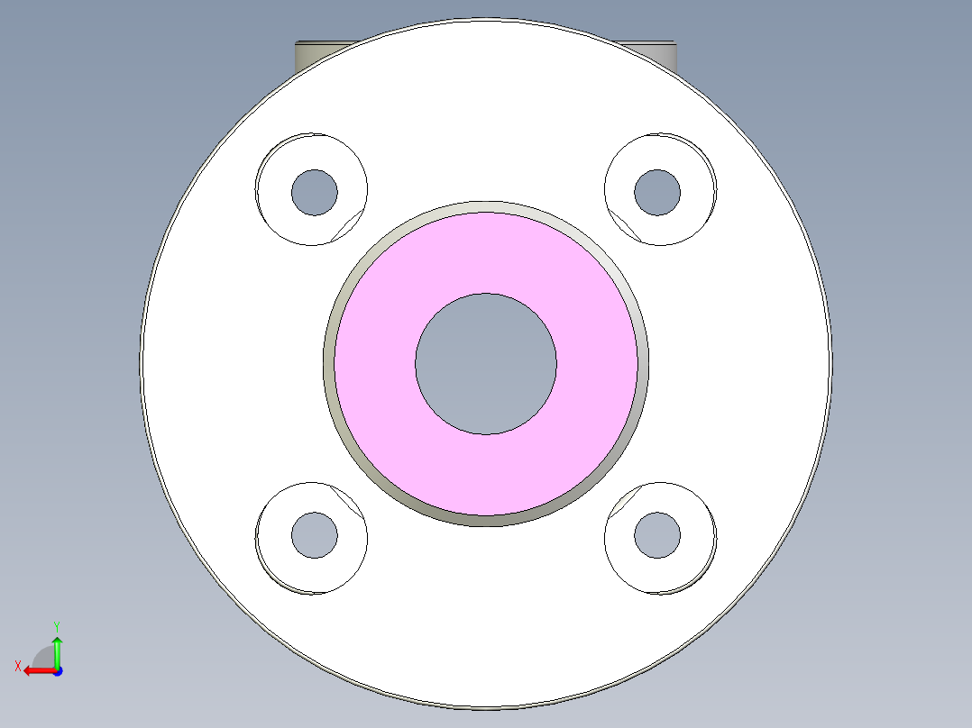管道手动球阀-水管开关阀-手动阀门User Library-MD52C150DN20-2_MD52C150DN20.BP后视图