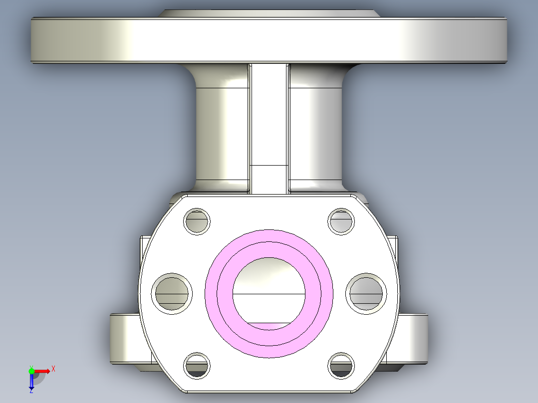 管道手动球阀-水管开关阀-手动阀门User Library-MD52C150DN20-2_MD52C150DN20.BP俯视图
