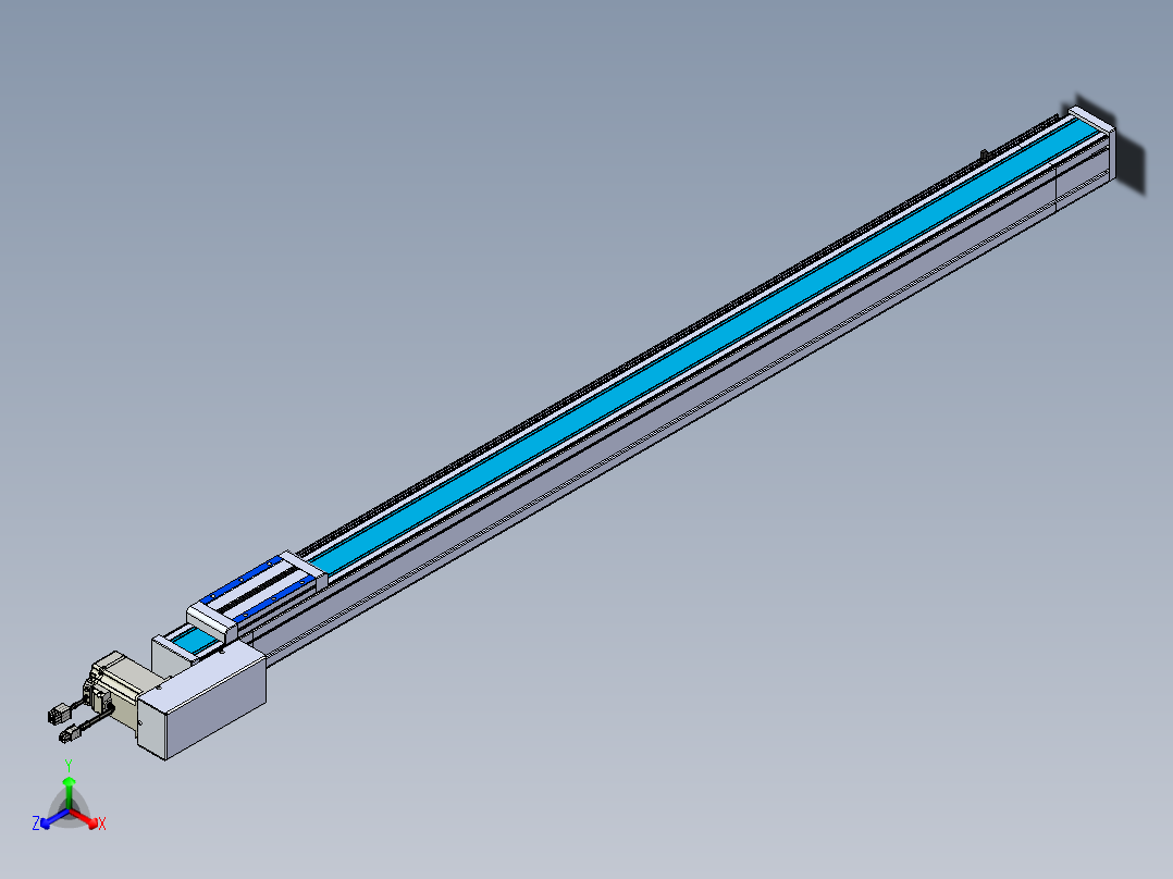 威洛博LB.GB同步带传动--欧规系列LB6A-L65-S1200-BL正等轴测图