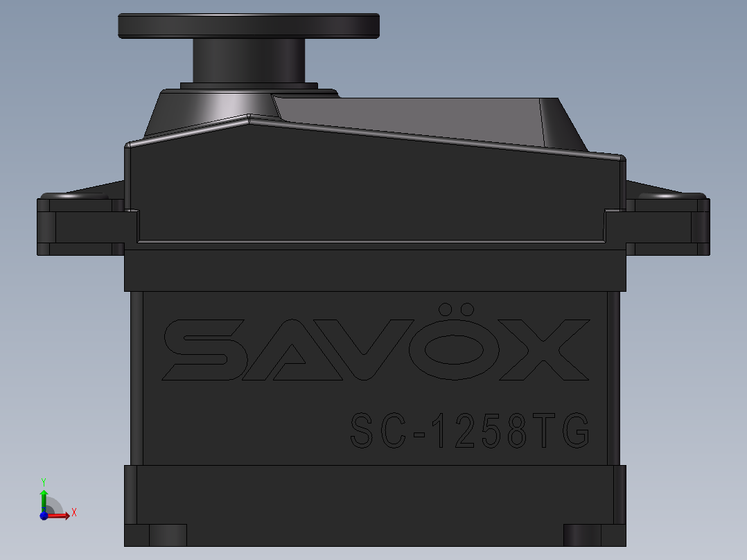 Savox SC-1258TG齿轮舵机前视图