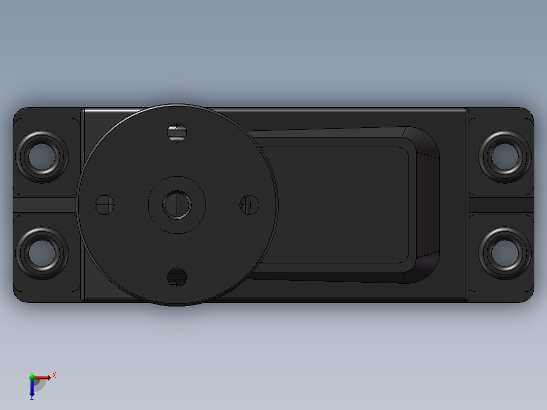 Savox SC-1258TG齿轮舵机俯视图