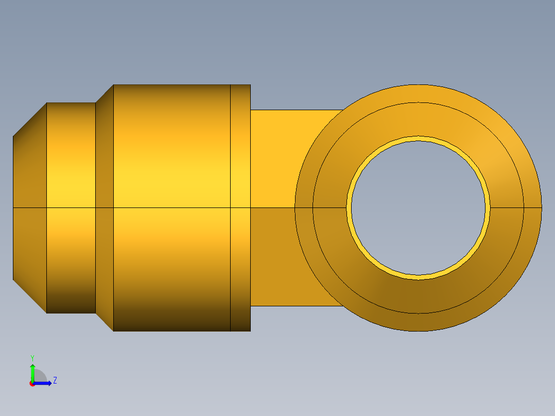 扩口式工业通用硬管接头Union Tee 144F-8左视图