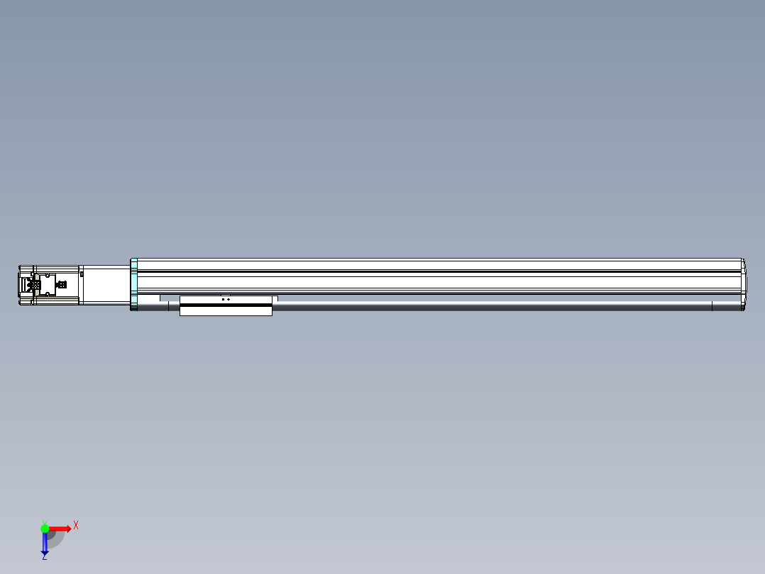 VF丝杆传动-一般环境VF14-Lxx-C-S650-BC-ZP40-C3俯视图