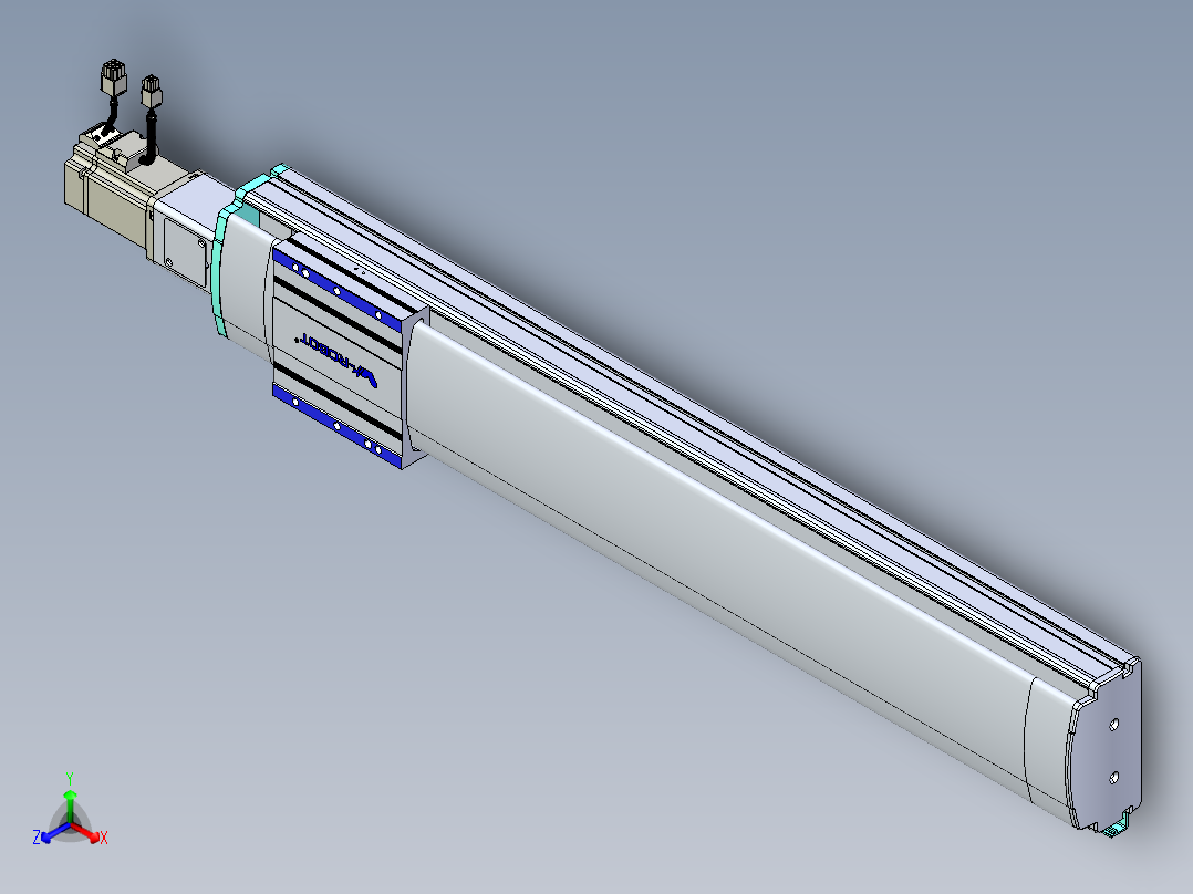 VF丝杆传动-一般环境VF14-Lxx-C-S650-BC-ZP40-C3正等轴测图
