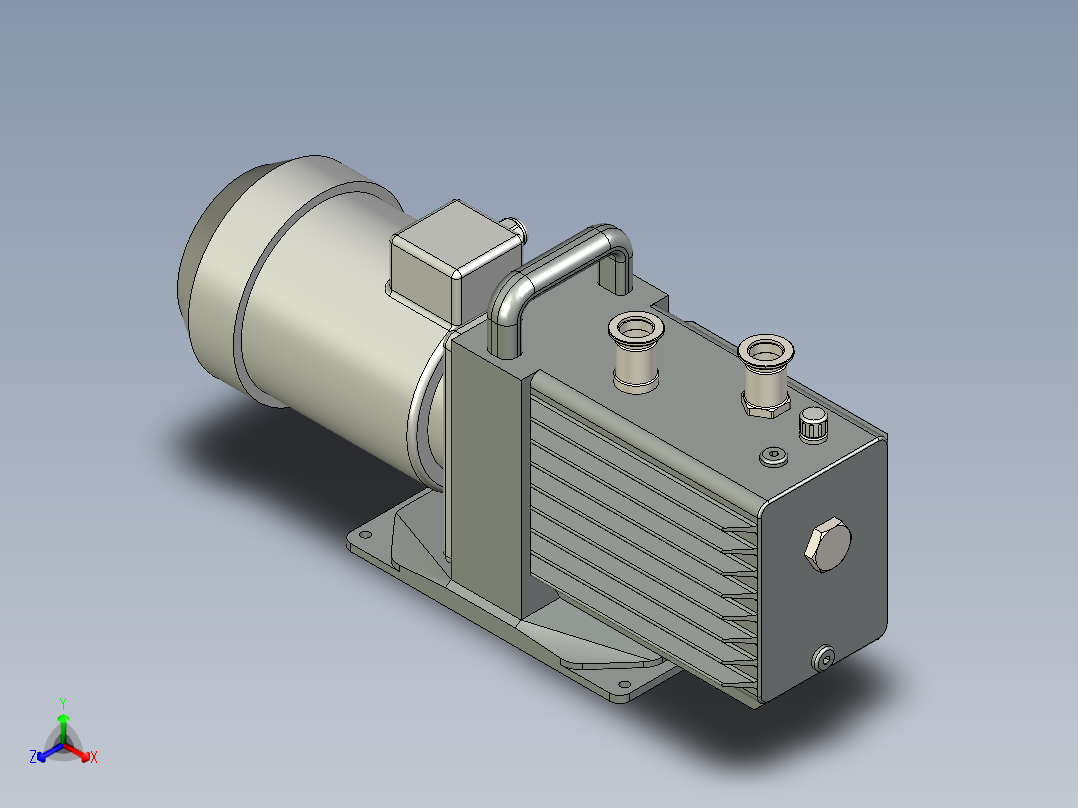 2НВР-5ДМ真空泵正等轴测图