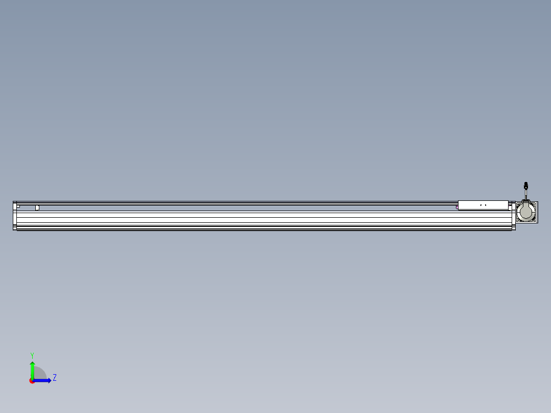 东锦同步带传动-直线滑台模组DH210B-L150-S1750-BL-P750W-C3左视图