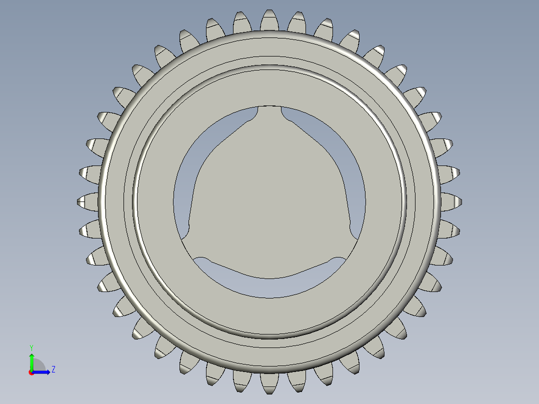 THK滚珠花键3D模型IGS格式左视图